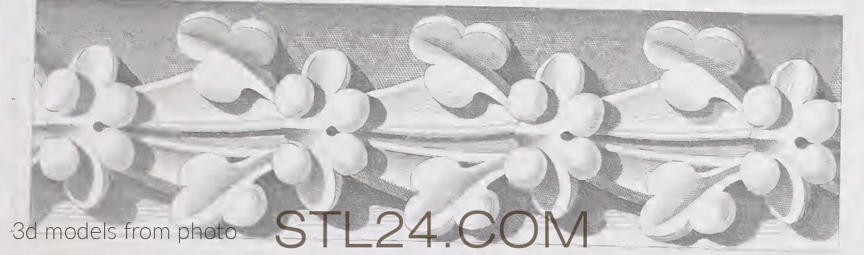 Бордюры (MOULDING_0078 -  | 3D model 3DSMAX / OBJ / STL) 3D модель для ЧПУ станка